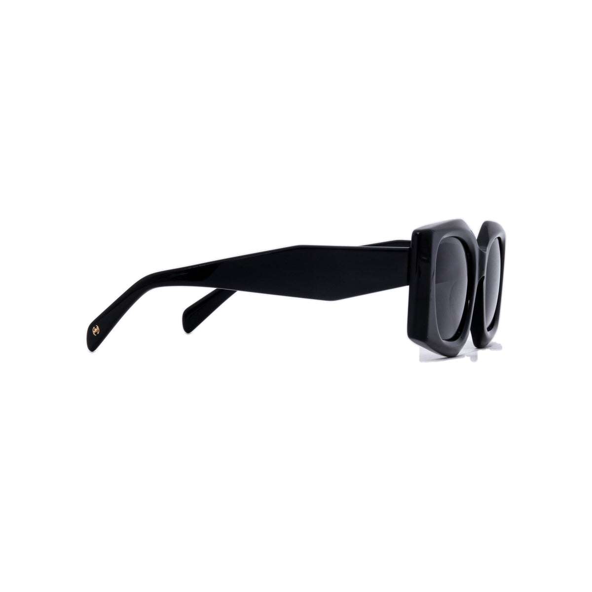 Kona Black Hexagonal Polarised Sunglasses (MM3006 C1)